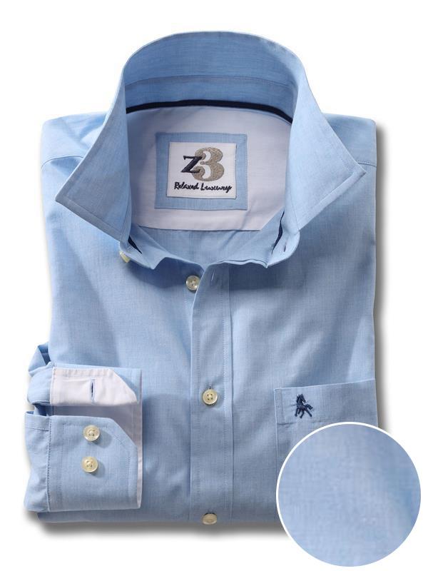 Captain Sky Solid Full sleeve single cuff   Cotton Shirt