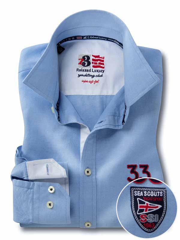 Regatta Oxford Sky Solid Tailored Fit Casual  Cotton Shirt