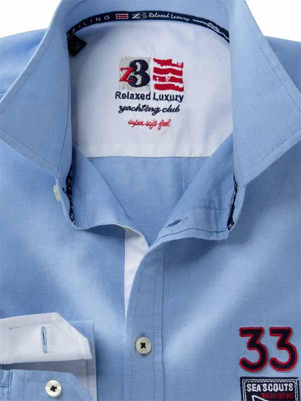 Regatta Oxford Sky Solid Tailored Fit Casual  Cotton Shirt