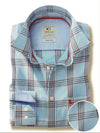 Haaland Twill Sky Check Full Sleeve Tailored Fit Casual Cotton Shirt