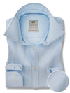 Gomera Slub Sky Solid Full Sleeve Tailored Fit Casual Cotton Shirt