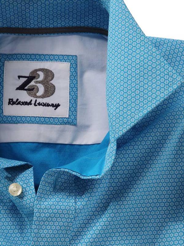 Bali Turquoise Printed Cotton Shirt