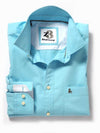 Bloom Turquoise Solid Cotton Shirt
