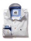 Dove White Printed Cotton Shirt
