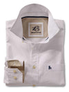 Bloom White Solid Cotton Shirt