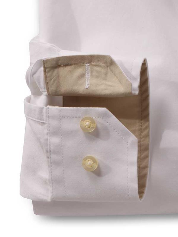 Bloom White Solid Cotton Shirt