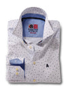 Purl White Printed    Cotton Shirt