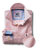Antoine White Printed Full sleeve single cuff   Cotton Shirt