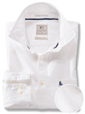 Ramos White Solid Full sleeve single cuff   Cotton Shirt