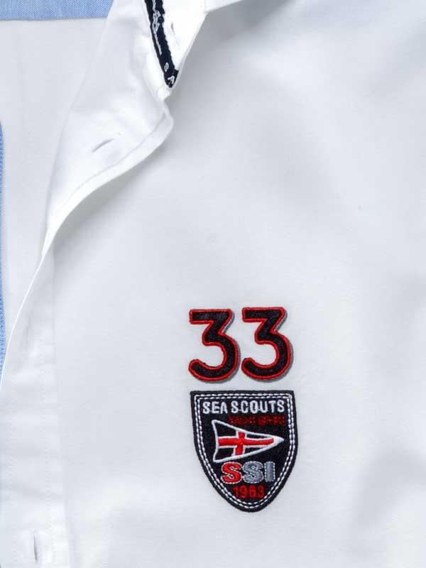 Regatta Oxford White Solid Tailored Fit Casual Cotton Shirt