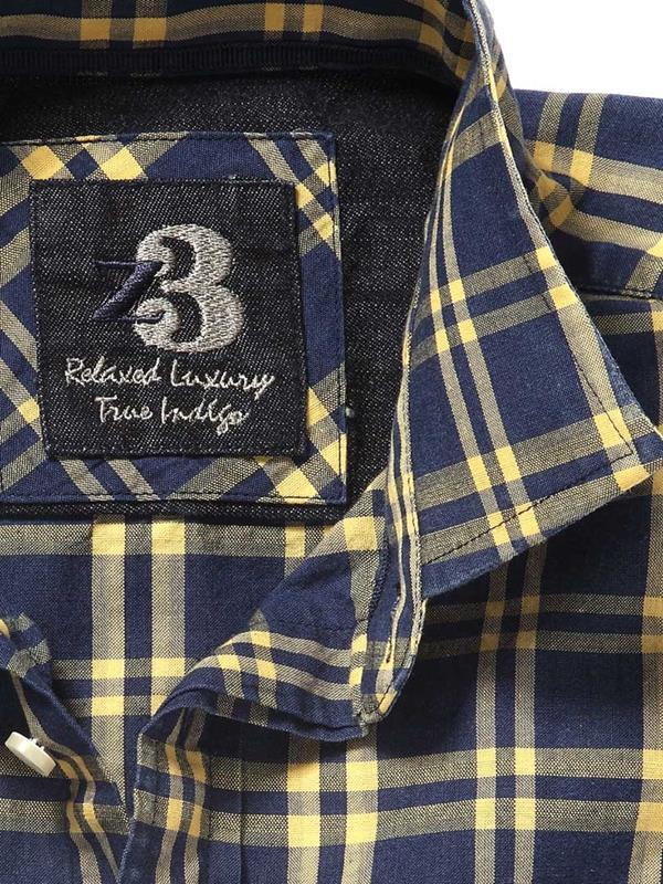 Willis Yellow Check Cotton Shirt
