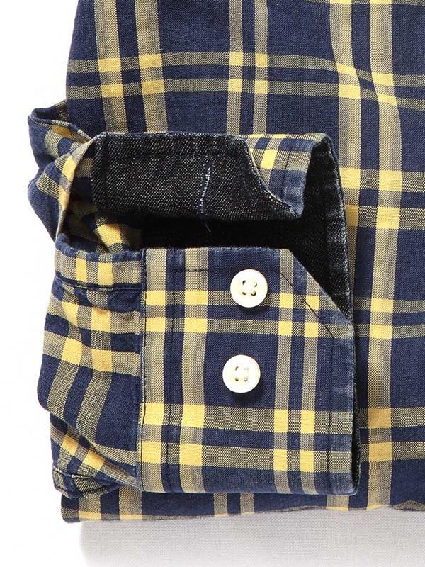 Willis Yellow Check Cotton Shirt