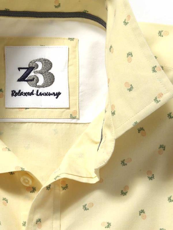 Pine Yellow Printed Cotton Shirt