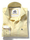 Bloom Yellow Solid Cotton Shirt