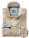 Bavaro Yellow Check Full sleeve single cuff   Cotton Shirt