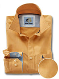Sancho Yellow Solid Full sleeve single cuff   Cotton Shirt
