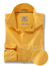 Manchester Yellow Solid Full sleeve single cuff   Cotton Shirt