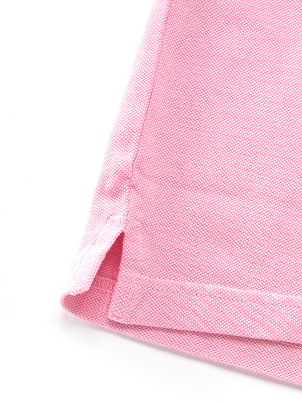 z3 Polo Garment Dyed Pink Solid Tailored Fit Casual Cotton T-Shirt