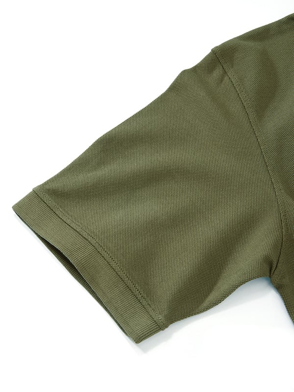 z3 Polo Garment Dyed Olive Solid Tailored Fit Casual Cotton T-Shirt