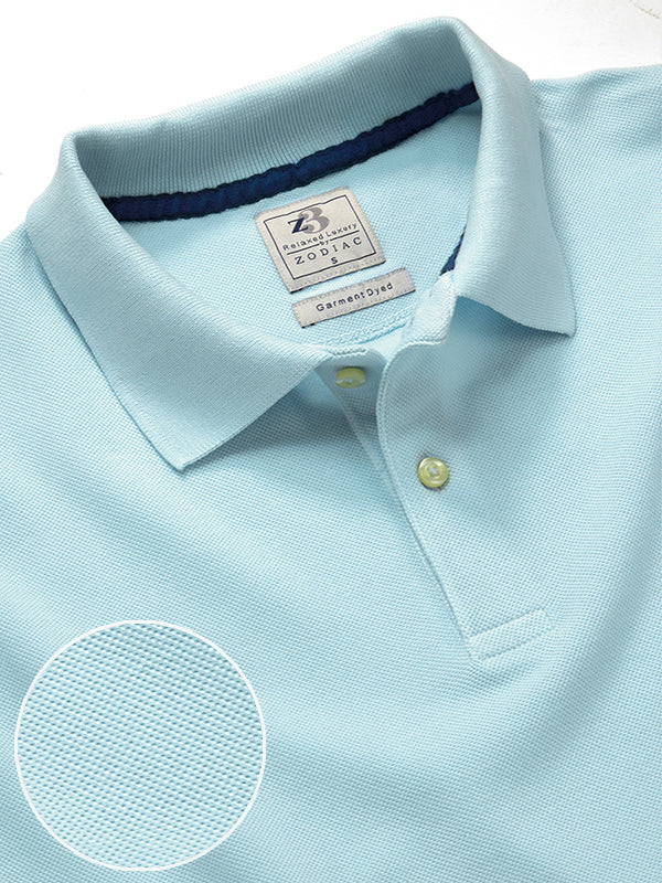 Polo Sky Solid Tailored Fit Casual T-Shirt
