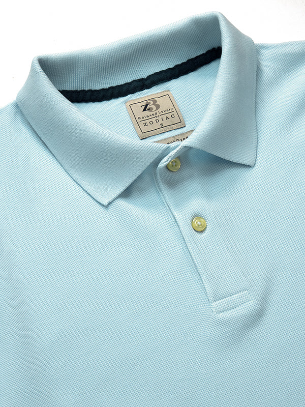 Polo Sky Solid Tailored Fit Casual T-Shirt