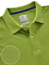 z3 Polo Garment Dyed Lime Solid Tailored Fit Casual Cotton T-Shirt