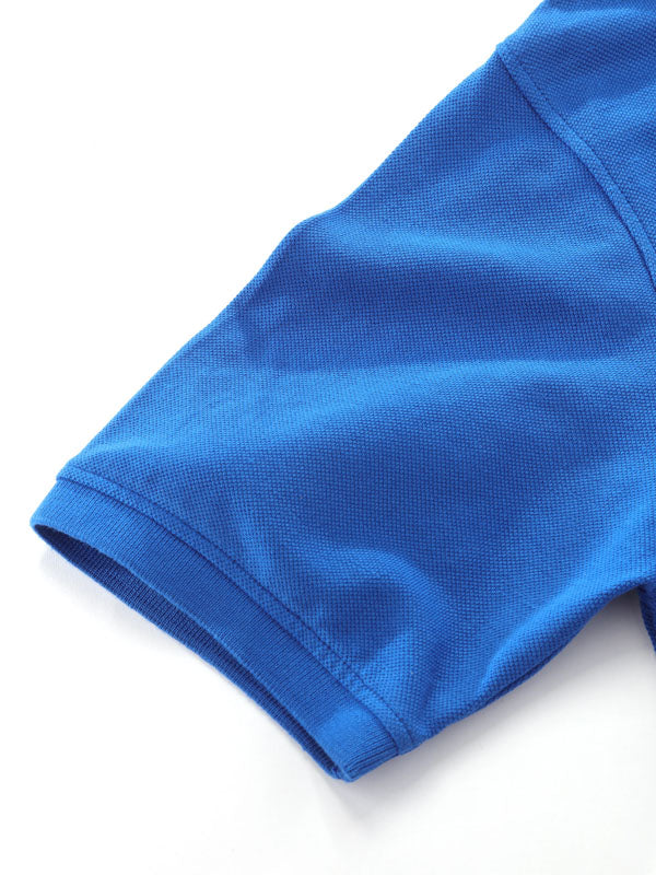 z3 Polo Garment Dyed Cobalt Solid Tailored Fit Casual Cotton T-Shirt