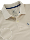 z3 Polo Garment Dyed Cream Solid Tailored Fit Casual Cotton T-Shirt