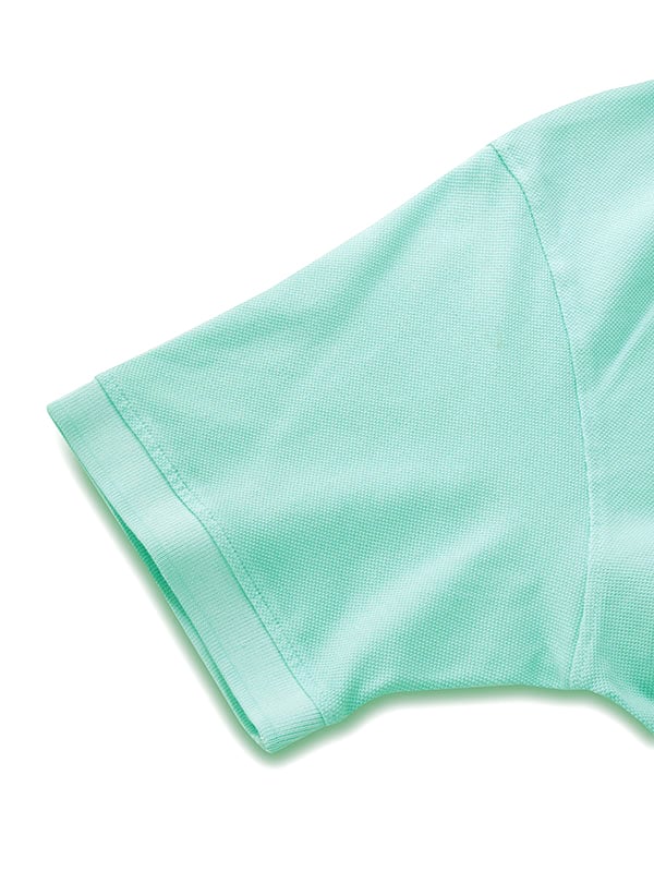 z3 Polo Garment Dyed Sea Green Solid Tailored Fit Casual Cotton T-Shirt