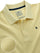z3 Polo Garment Dyed Yellow Solid Tailored Fit Casual Cotton T-Shirt