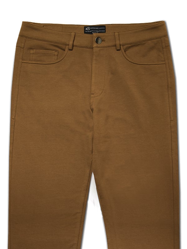 z3 4 Way Stretch Brown Tailored Fit Pants