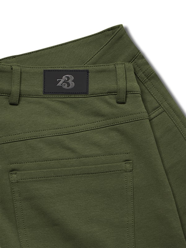 z3 4 Way Stretch Dark Olive Tailored Fit Pants