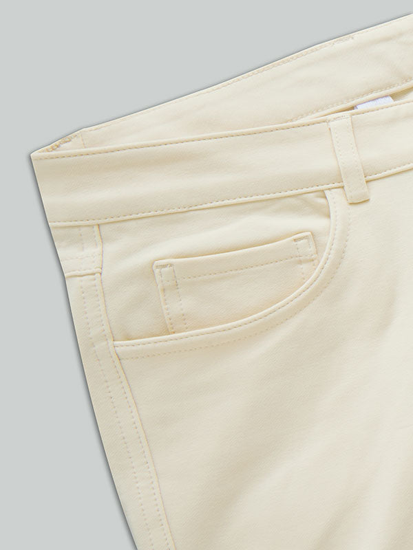 z3 4 Way Stretch Cream Tailored Fit Pants