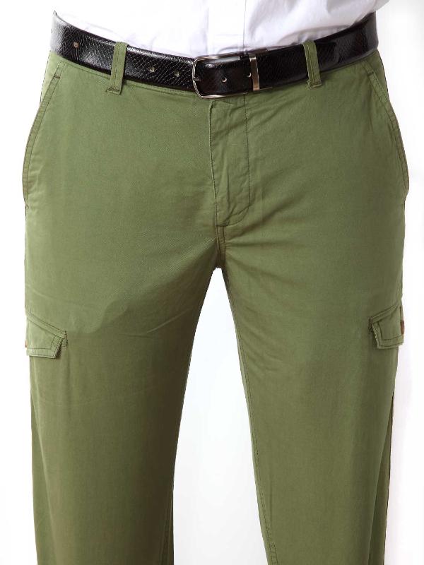 Z3 Cargo Sage Tailored Fit Cotton Trousers