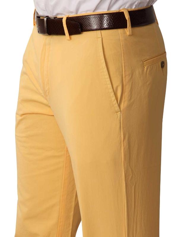 Z3 Chino NL Yellow Tailored Fit Cotton Trousers