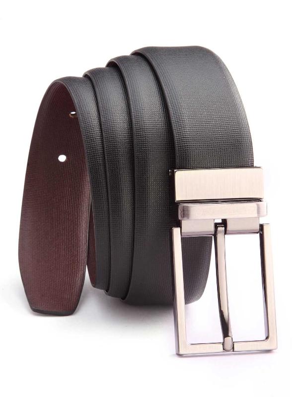 Black/ Brown Reversible Leather Belt