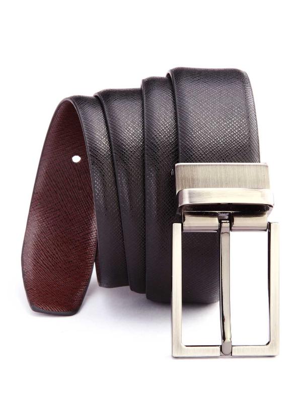 Black/ Brown Reversible Leather Belt