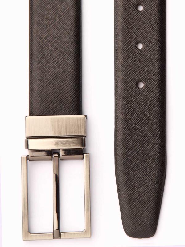 Black/ Brown Reversible Leather Belt