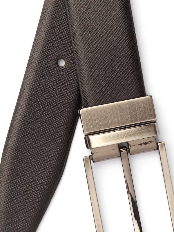 Black/ Brown Reversible Leather Belt