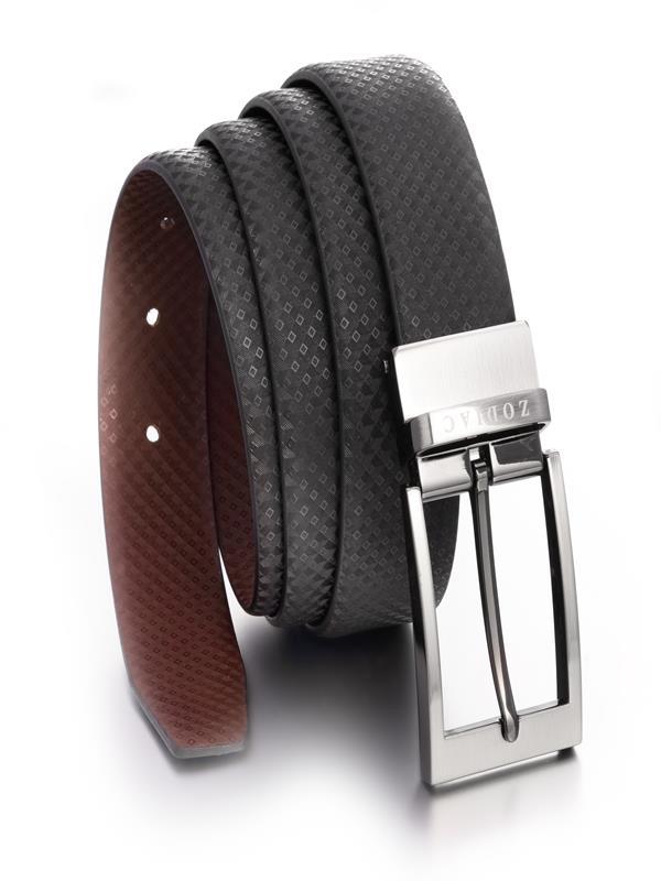 Geo Black/ Brown Reversible Belt