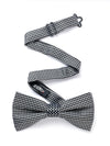 ZOD! Check Black Microfibre Bow Tie