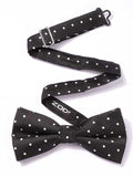 ZOD! Dotted Black Microfibre Bow Tie