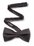 ZOD! Dotted Black Microfibre Bow Tie