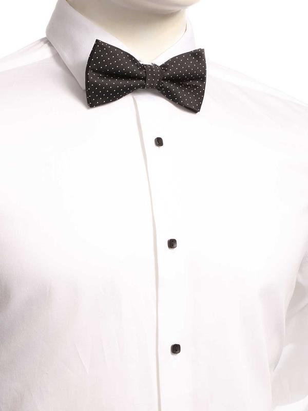 ZOD! Dotted Black Microfibre Bow Tie