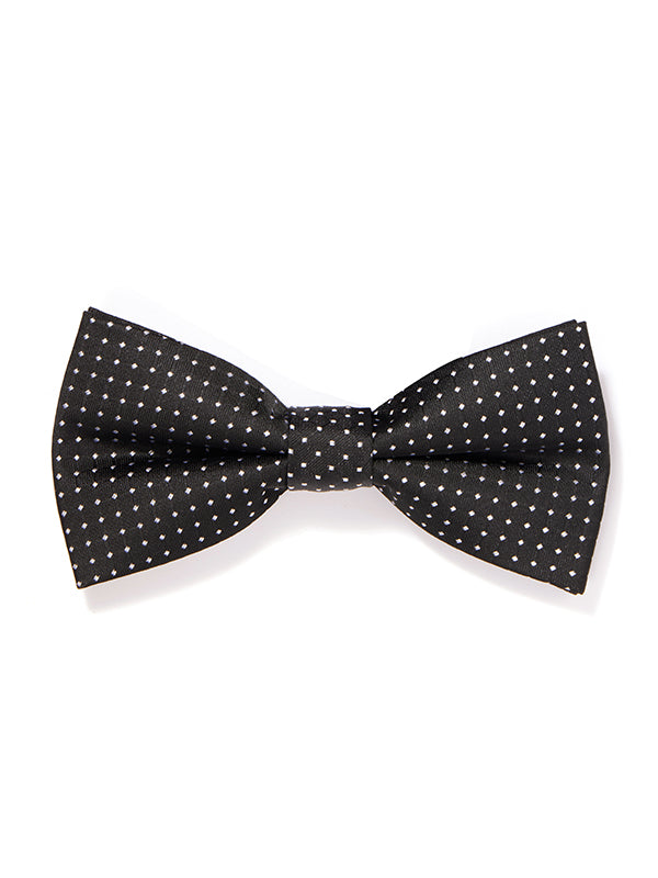Dots Black Ready Tied Bow Tie