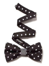 ZOD! Dotted Black Microfibre Bow Tie