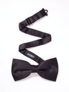 Solid Black Ready Tied Bow Tie