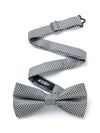 ZOD! Check Grey Microfibre Bow Tie
