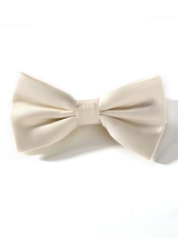 ZOD! Plain Ivory Microfibre Bow Tie
