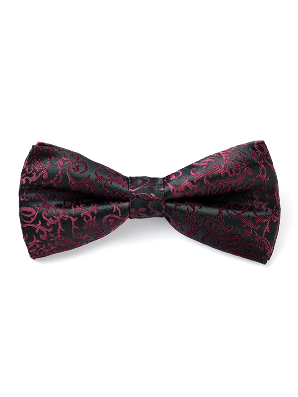ZOD! Paisley Maroon Microfibre Bow Tie